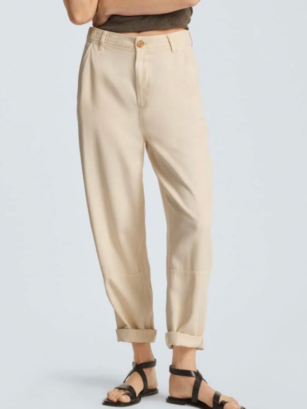 Everlane The TENCEL Relaxed Chino in Parchment - Size 16 - New With Tags